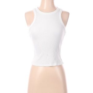 Good American Ribbed Cropped Tank Top XS NWOT